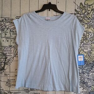 Columbia Light Blue Women's Short Sleeve Top